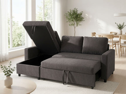 L - Shaped Convertible Sofa Bed With Storage Chaise