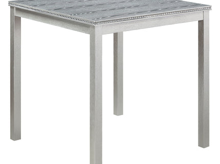 5 Pieces Counter Height Table Set, Kitchen Table With Square Table And 4 Upholstered Chairs