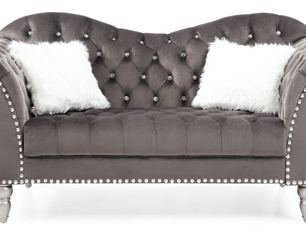 Elegant Round Arm Loveseat