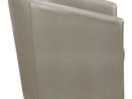 Swivel Armchair With Barrel-Back Design
