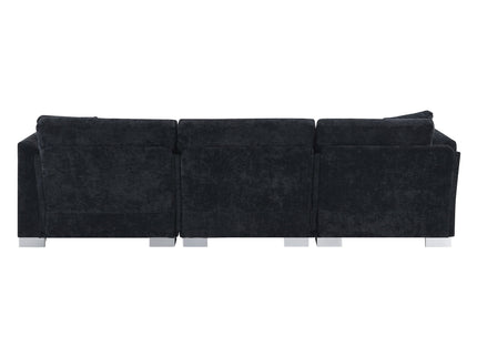 Modern Cloud Sectional Sofa L Shaped Luxury Couch Set With 2 Free Pillows 4 Seat With Oversized Chaise