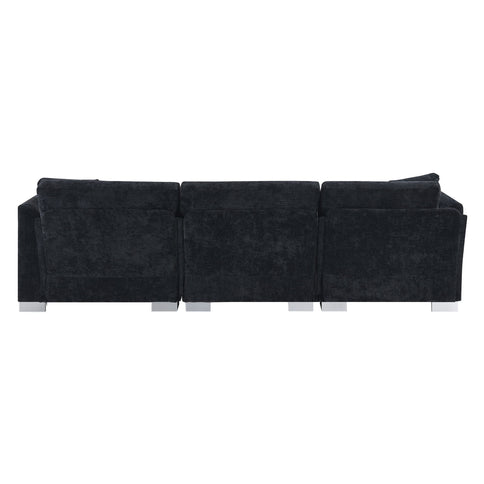Modern Cloud Sectional Sofa L Shaped Luxury Couch Set With 2 Free Pillows 4 Seat With Oversized Chaise