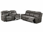 Dark Gray / Manual / 2 Pc. Sofa, Loveseat