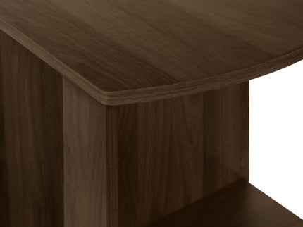 Computer Desk, Home Office, Corner, Storage Shelves, L Shape, Laptop, Contemporary & Modern - Walnut
