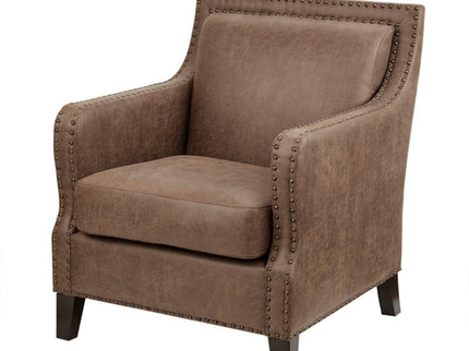 Shasta - Accent Chair With And Nail Buttons - Brown