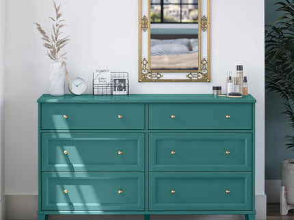 Monticello - 6 Drawer Dresser - Green