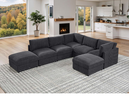 Modern Reversible Modular Sectional