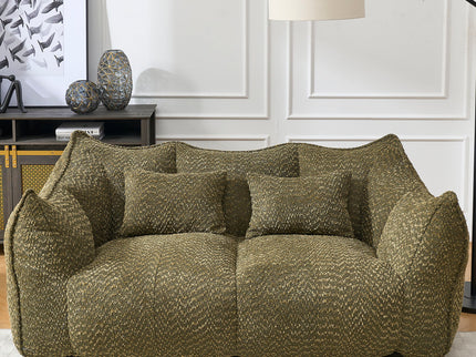 Comfortable Dual Beanbag Chair With High Resilience Foam Core For 2 People