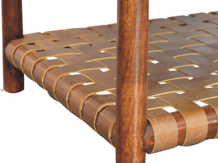 Regency - Woven Console Table With 2 Drawers - Brown