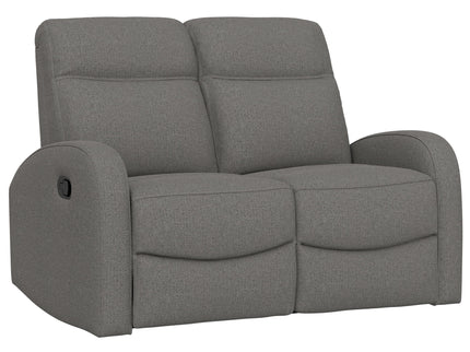 Manual Reclining Loveseat With Dual Seating Support For Living Room