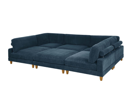 Modern Modular Sectional With Adjustable Back Support
