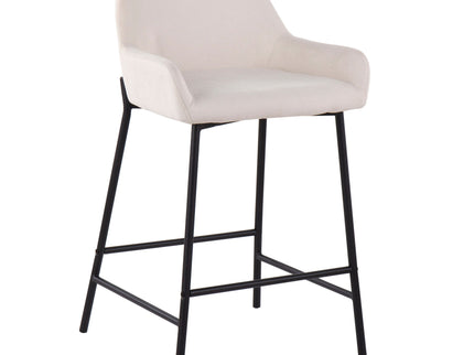 Daniella - Industrial Fixed Height Counter Stool (Set of 2)