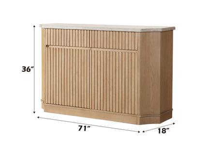 Qwin - Server - Natural Marble / Oak