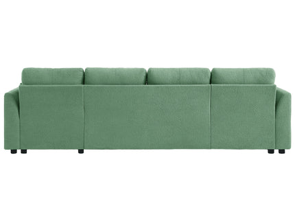 U-Shaped Sectional Sofa Bed With Storage And USB Ports