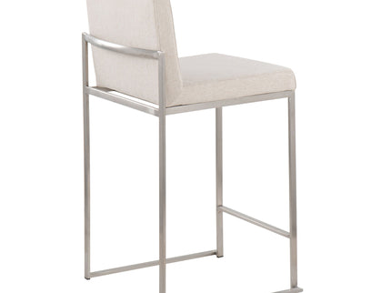 Fuji - Contemporary High Back Counter Stool, Functional Design