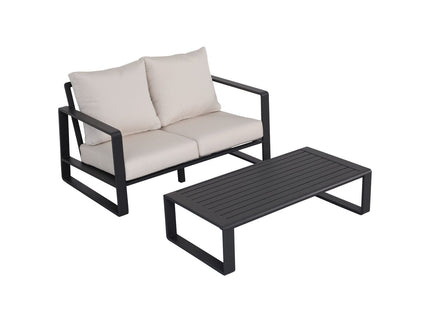 Durable Sofa With Rectangular Coffee Table