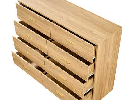 Modern Drawer Dresser For Bedroom, Ample Storage Wide Chest Of Drawers