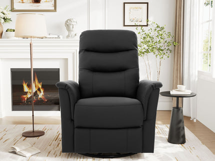 Manual Recliner Chair With 8 Point Massage And Swivel Function