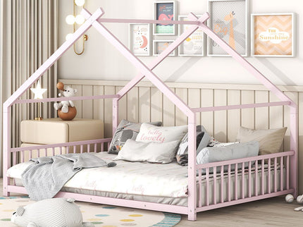Metal House Bed