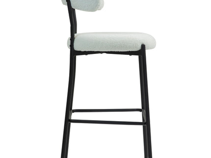 Counter Height Bar Stools With Powder Coating Base And Footrest