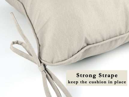 Outdoor Deep Seat Cushions For Patio Furniture Waterproof Set - Beige