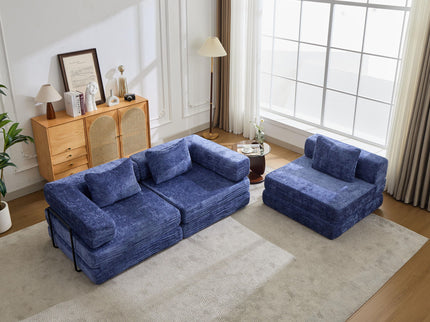 Convertible Floor Sofa Bed, Boneless Modular Sectional Sofa For Living Room