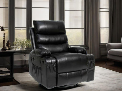 Large Size Electric Power Lift Recliner Chair Sofa With 8 Point Vibration Massage And Lumbar Heat