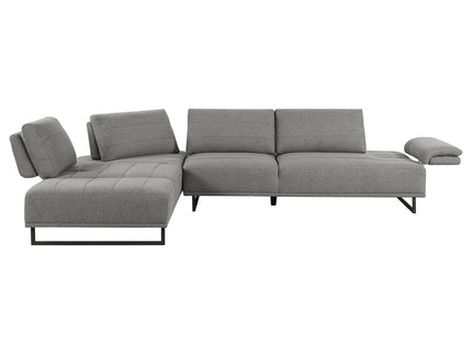 Harnal - L-Shape Sectional Adjustable Back Comfort Focused Sofa - Taupe