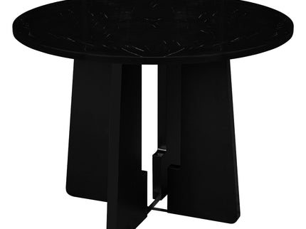 5 Piece Round Dining Table Set, Modern Dining Table And 4 Upholstered Chairs For Dining Room