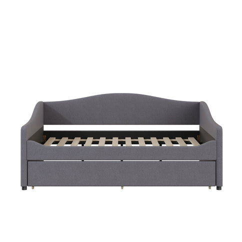 Upholstered Daybed With Light And Trundle