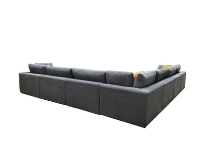 Custom Configuration Modular Sectional & Toss Pillows