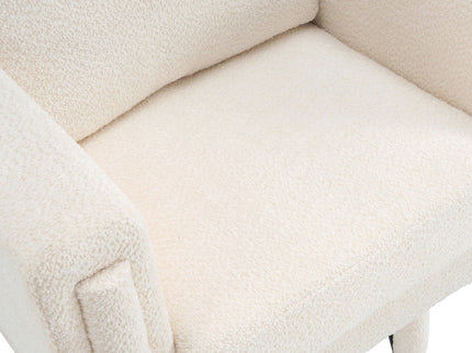 Upholstered Accent Armchair With Square Arm