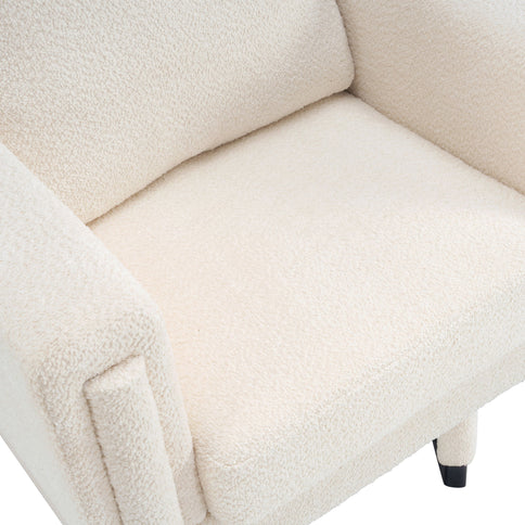 Upholstered Accent Armchair With Square Arm