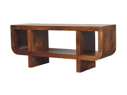 Orion - Curved Media Unit - Brown