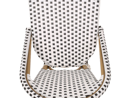 Outdoor Pe Rattan French Barstool Set