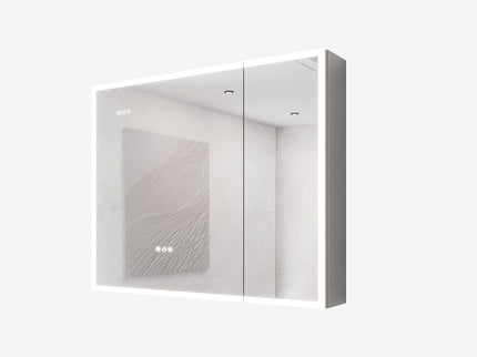 Bathroom Medicine Cabinet With Lights, LED Medicine Cabinet With Mirror, Lighted Medicine Cabinet With Defogger