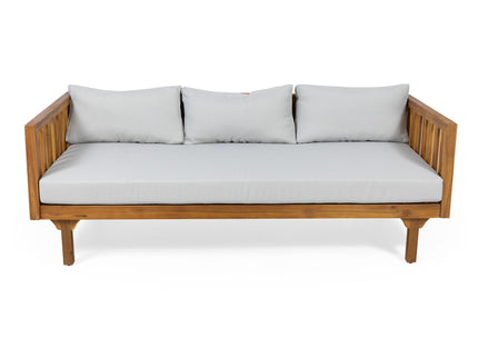 Claremont - 3 Seater Daybed Teak Acacia Wood Water Resistant Cushions