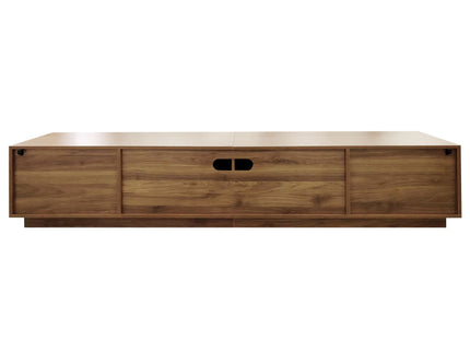 TV Stand With 2 Drawers And Open Shelving - Walnut