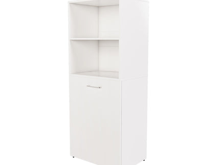 Stretchable Office Desk With Storage Shelves And Mobile Wheels