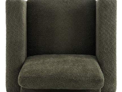 Upholstered Accent Armchair With Square Arm