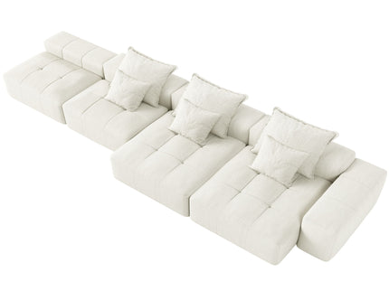 Modern Oversized Diy Combination Modular Sectional Sofa With Pillows