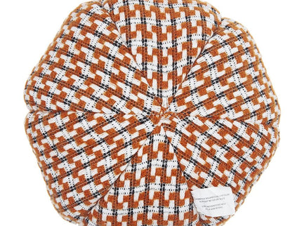 Pumpkin Ornament Decor For Holiday Harvest Festival Fall Festival & Thanksgiving (Set of 2) - Orange Multi