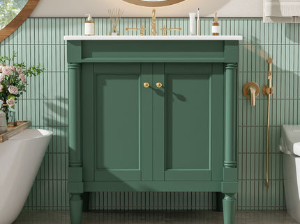 Bathroom Vanity Cabinet With Sink, Soft Close Doors, Storage Cabinet
