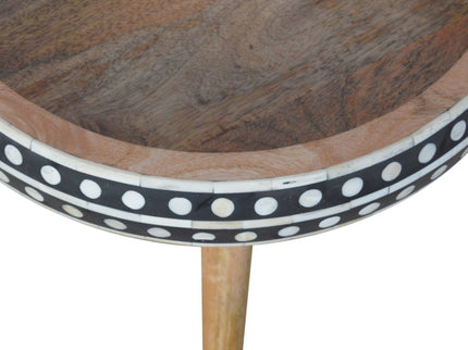 Small Patterned Nordic Style End Table