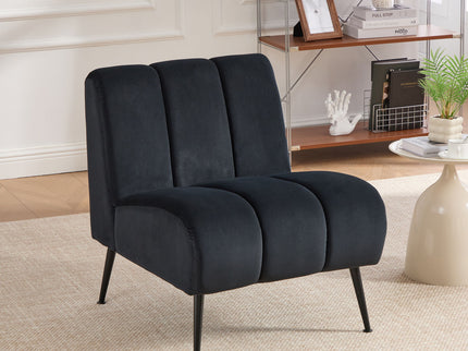 Upholstered Armless Chair For Living Room