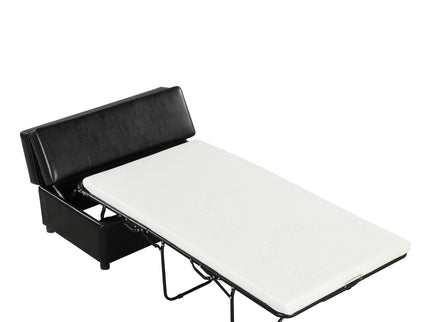 Twin Size Folding Ottoman Sleeper Bed With Mattress Convertible Guest Bed
