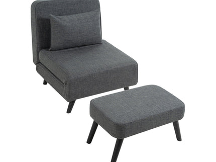 3 In 1 Foldable Chaise Lounge With Adjustable Backrest