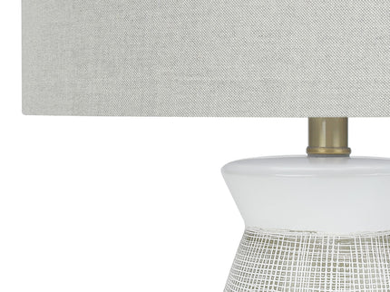 Lighting, Table Lamp, Ceramic, Contemporary - Gray