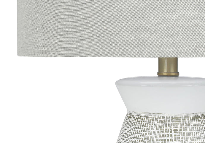Lighting, Table Lamp, Ceramic, Contemporary - Gray