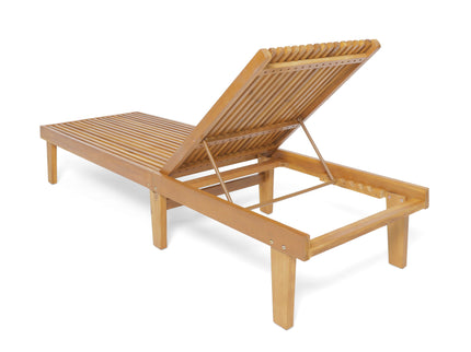 Nadine - Stylish Chaise Lounge Chair - Teak